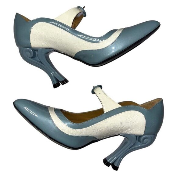 JOHN FLUEVOG Celestial Communication Aquila Mary Jane 6.5 Sculpted Baroque Rococ - Picture 5 of 12